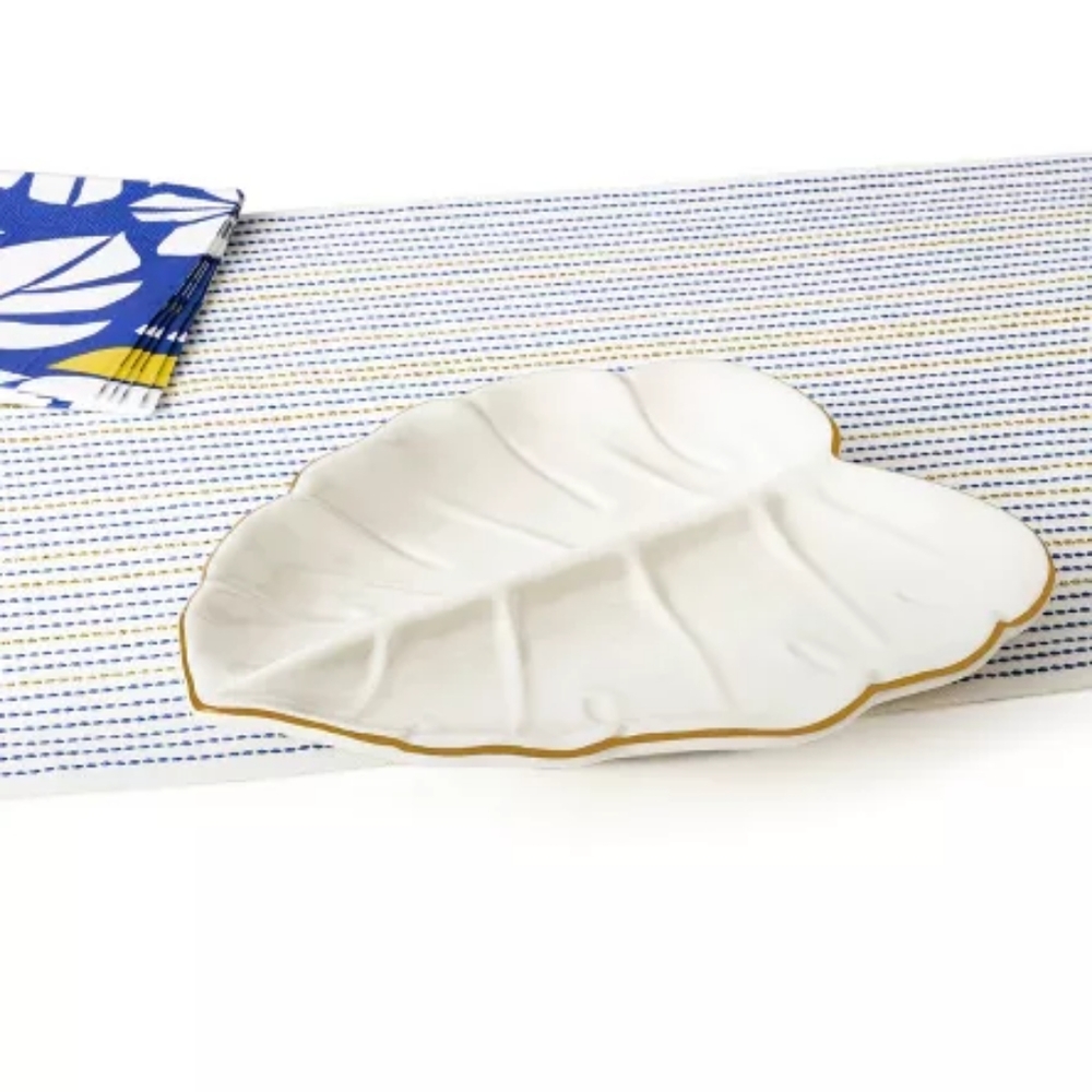 Tabitha Brown x Target Leaf Dining Plate Dish -  Home Decor